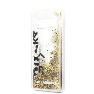Tagakaaned Karl Lagerfeld Samsung Galaxy S10e Glitter Floatting Cover Black Gold
