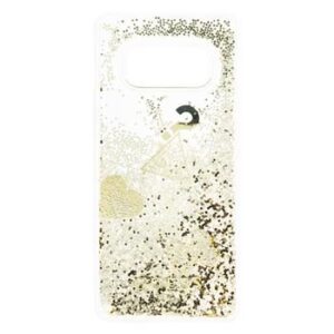 Nugarėlės dėklai Guess Samsung Galaxy S10e Glitter Hearts Cover Gold