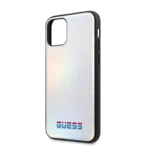 Nugarėlės dėklai Guess Apple iPhone 11 Pro Iridescent Cover Silver