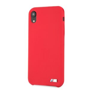 Back panel cover BMW Apple iPhone XR Hardcase Silicone Red