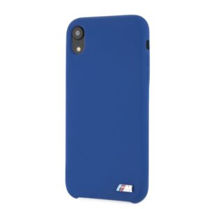 Nugarėlės dėklai BMW Apple iPhone XR Hardcase Silicone Navy