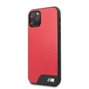 Aizmugurējais vāciņš BMW Apple iPhone 11 Pro Hardcase Smooth PU Leather Red