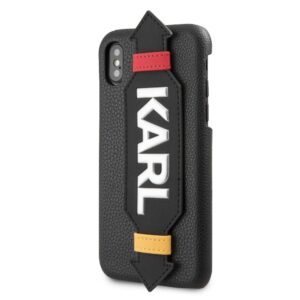 Nugarėlės dėklai Karl Lagerfeld Apple iPhone X/XS PU Case With Strap Black
