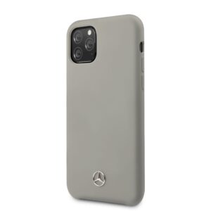 Back panel cover Mercedes-Benz Apple iPhone 11 Pro Liquid Silicone Case Grey
