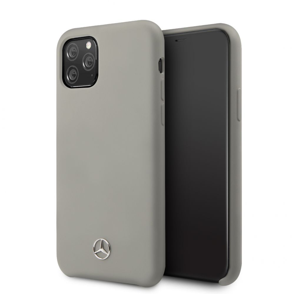 Tagakaaned Mercedes-Benz Apple iPhone 11 Pro Liquid Silicone Case Grey