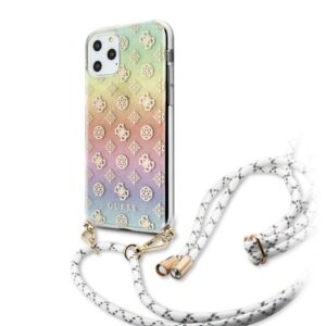 Tagakaaned Guess Apple iPhone 11 Pro Iridescent HC Cord Peony Electroplated Multi Color