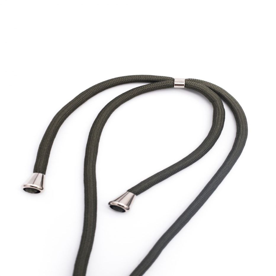 Back panel cover Evelatus Samsung A10s Case with rope Stripes Green Transparent