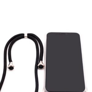 Back panel cover Evelatus Samsung A50 Case with rope Black Transparent