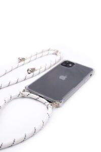 Aizmugurējais vāciņš Evelatus Apple iPhone 11 Pro Silicone Transparent with Necklace TPU Strap Transparent