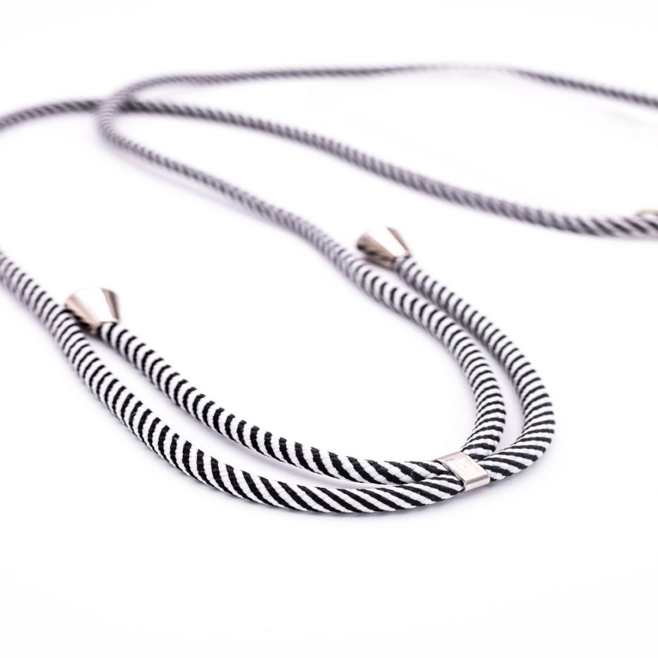 Back panel cover Evelatus Apple iPhone 11 Pro Silicone Transparent with Necklace TPU Strap Transparent