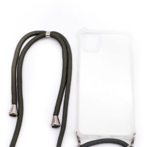 Back panel cover Evelatus Apple iPhone X/XS Case with rope Green Transparent