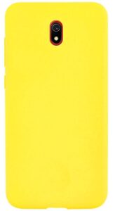 Nugarėlės dėklai Evelatus Xiaomi Redmi 8a Nano Silicone Case Soft Touch TPU Yellow