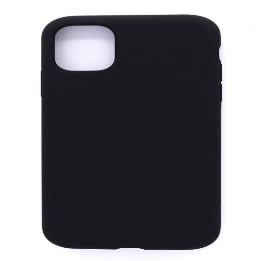 Back panel cover Connect Apple iPhone 11 Pro Soft case with bottom Black