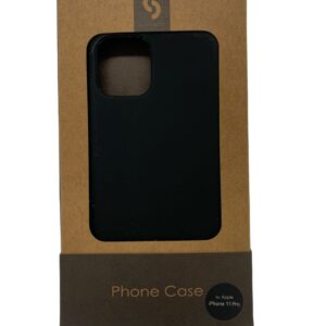 Back panel cover Connect Apple iPhone 11 Pro Soft case with bottom Black