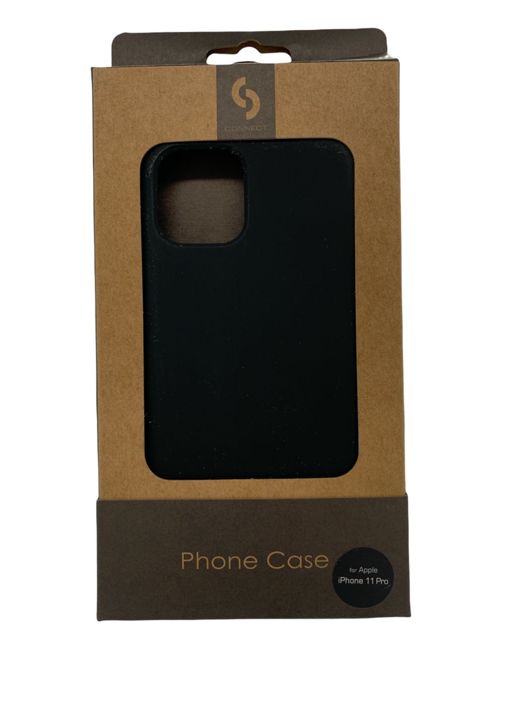 Back panel cover Connect Apple iPhone 11 Pro Soft case with bottom Black