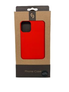 Back panel cover Connect Apple iPhone 11 Pro Soft case with bottom Red