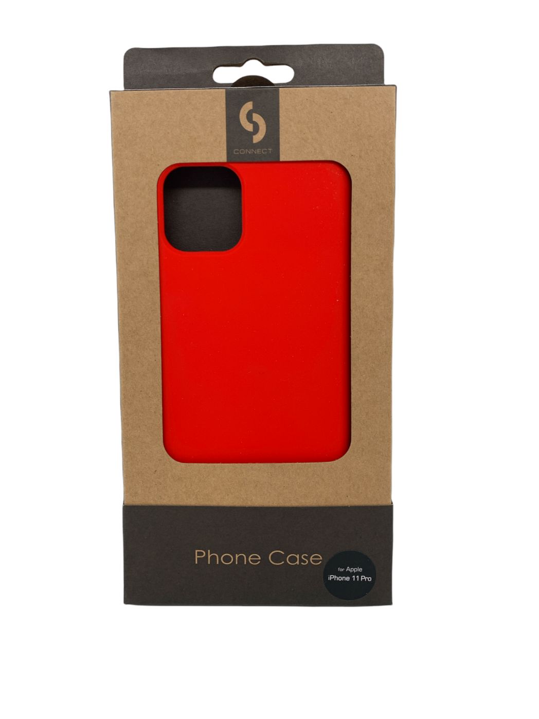 Back panel cover Connect Apple iPhone 11 Pro Soft case with bottom Red
