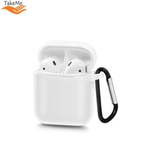 Nugarėlės dėklai TakeMe Apple Ultra-thin Soft Silicone protective case for AirPods White