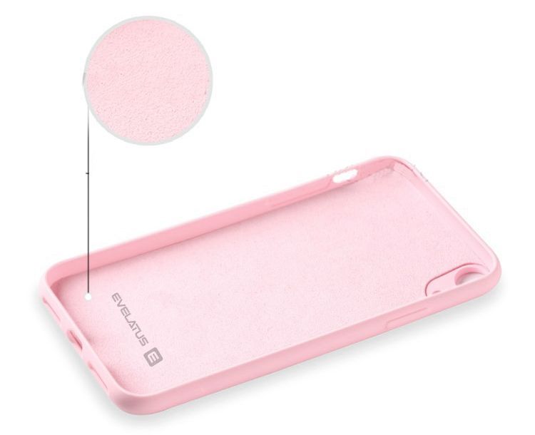 Tagakaaned Evelatus Apple iPhone XR Nano Silicone Case Soft Touch TPU Light Pink