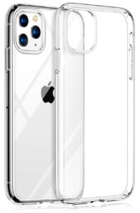 Nugarėlės dėklai Evelatus Apple iPhone 11 Pro Clear Silicone Case 1.5mm TPU Transparent