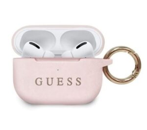 Maciņš austiņām Guess Apple Silicone Cover for AirPods Pro Light Pink