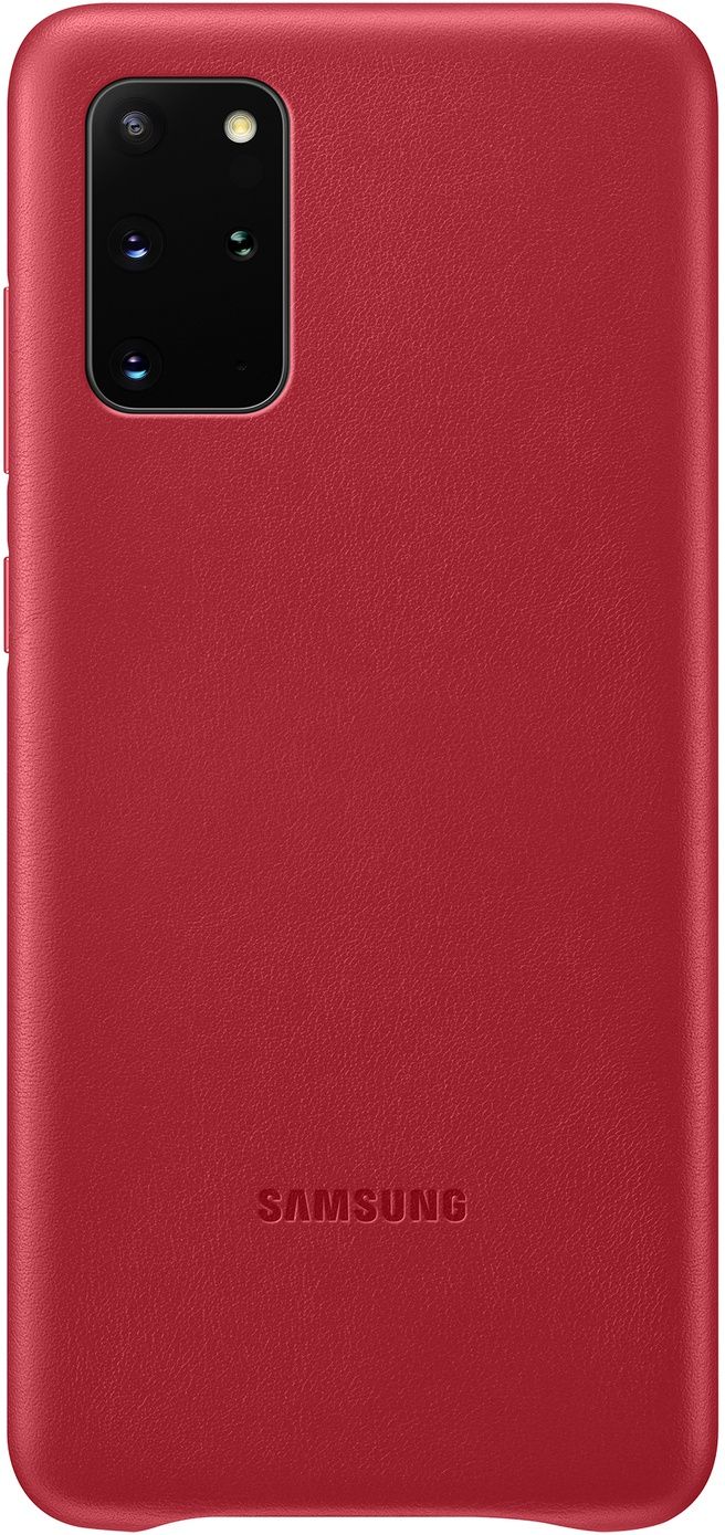 Back panel cover Samsung Galaxy S20 Plus Leather Cover Red