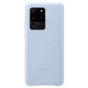 Nugarėlės dėklai Samsung  Galaxy S20 Ultra Leather Cover case Sky Blue