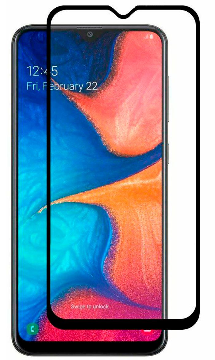 Protective glass iLike Samsung A10 2.5D Black Frame Full Glue