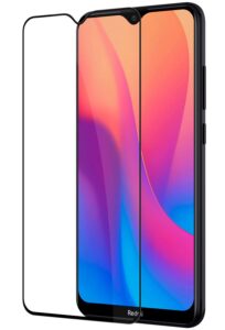 Apsauginiai stiklai iLike Xiaomi Redmi 8 2.5D Black Frame Full Glue