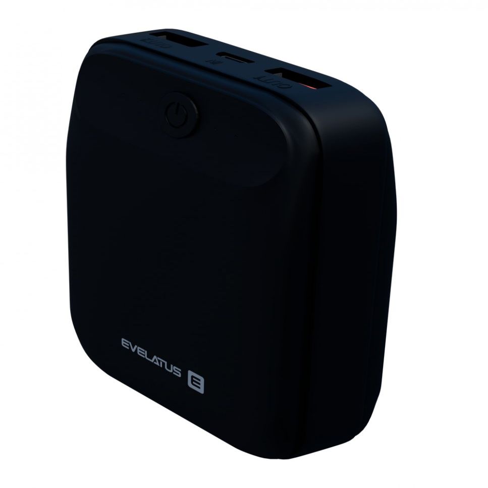 Ārējais akumulators Evelatus - Power Bank EPB07 10000 mAh Black