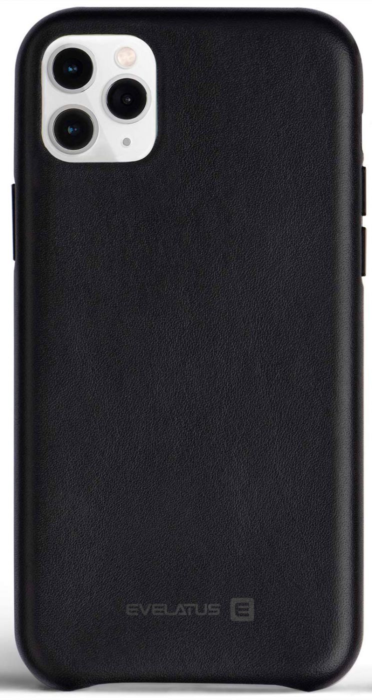 Aizmugurējais vāciņš Evelatus Apple iPhone 11 Pro Leather Case Black