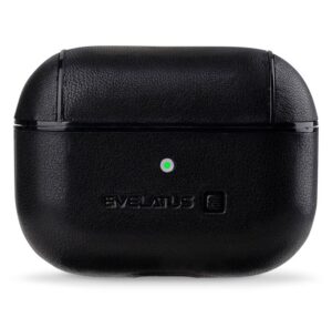 Maciņš austiņām Evelatus Apple AirPods Pro Leather Protective Case Black