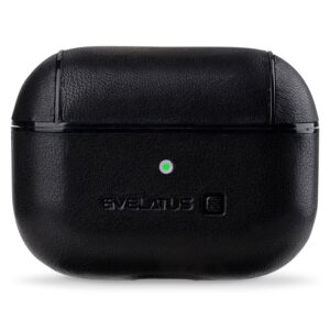 Maciņš austiņām Evelatus Apple AirPods Pro Leather Protective Case Black