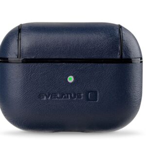 Maciņš austiņām Evelatus Apple AirPods Pro Leather Protective Case Dark Blue