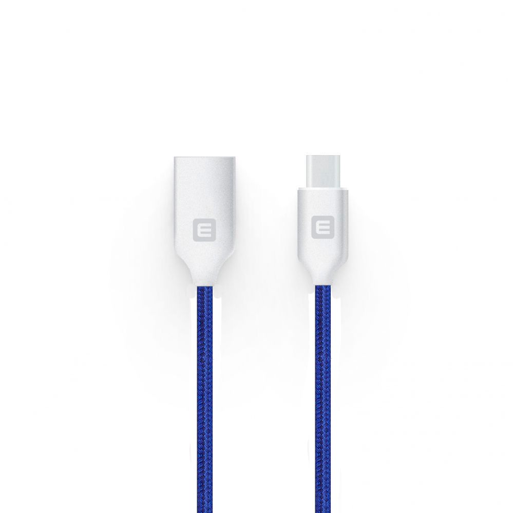 Kabelis Evelatus - MicroUSB cable EDC04 Blue