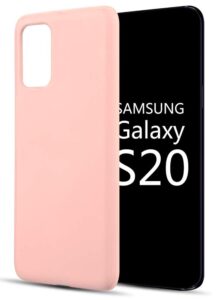 Back panel cover Evelatus Samsung Galaxy S20 Nano Silicone Case Soft Touch TPU Beige