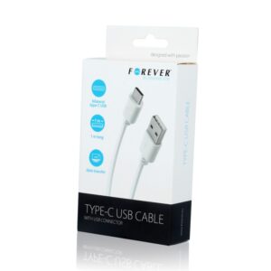 Kabelis Forever  USB Type-C Cable 1m 2A