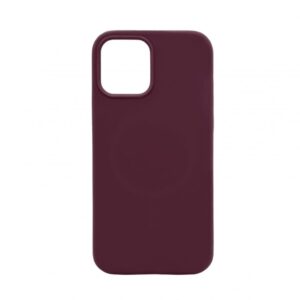Back panel cover Evelatus Apple iPhone 12 Pro Max Premium Magsafe Soft Touch Silicone Case Plum