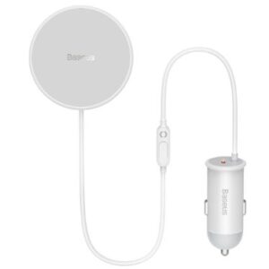 Auto holder Baseus  Wireless car charger with MagSafe 15W holder for air vent + USB Type C 25W White