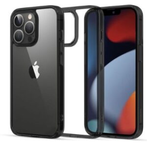 Tagakaaned Ugreen Apple iPhone 13 Pro Fusion Case Hard Cover with Gel Frame Transparent Black