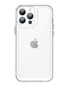 Tagakaaned iLike Apple iPhone 12 Pro Max Space Case hard cover with a gel frame Transparent White