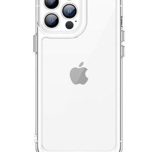 Tagakaaned iLike Apple iPhone 12 Pro Max Space Case hard cover with a gel frame Transparent White