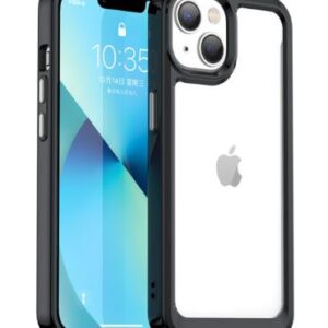 Tagakaaned iLike Apple iPhone 14 hard cover with a gel frame Transparent Black