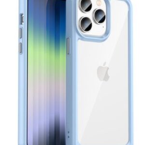 Tagakaaned iLike Apple iPhone 14 Pro Max hard case with a gel frame Translucent Blue