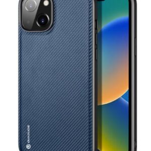 Back panel cover Dux Ducis Apple iPhone 14 Fino case cover nylon-covered Blue