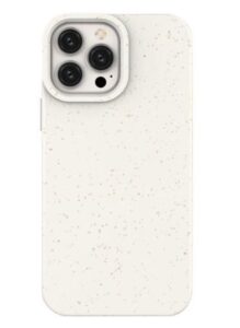 Back panel cover Eco Apple iPhone 14 Pro Max silicone degradable cover White