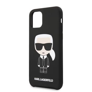 Back panel cover Karl Lagerfeld Apple iPhone 11 Pro Iconic Silicone Cover Black