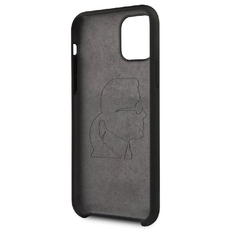 Back panel cover Karl Lagerfeld Apple iPhone 11 Pro Iconic Silicone Cover Black