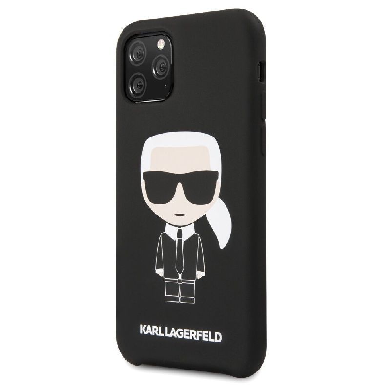 Back panel cover Karl Lagerfeld Apple iPhone 11 Pro Iconic Silicone Cover Black