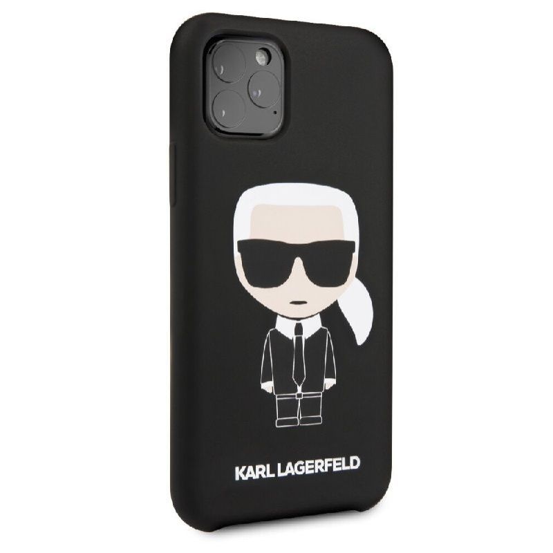 Back panel cover Karl Lagerfeld Apple iPhone 11 Pro Iconic Silicone Cover Black